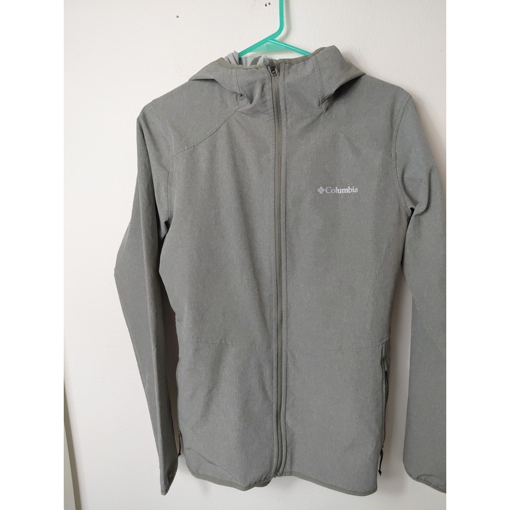 Columbia Womens W Miller Peak Softshell Gray Jacket Size Med NWOT Casual